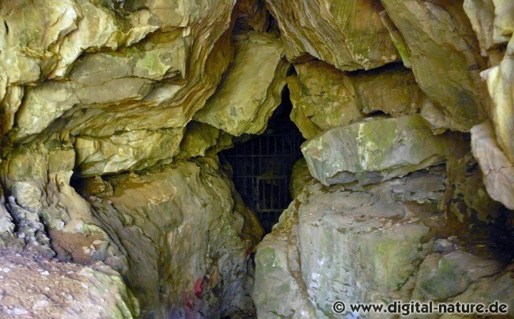 Höhle am westlichen abfallenden Hang des Riesenbergs
