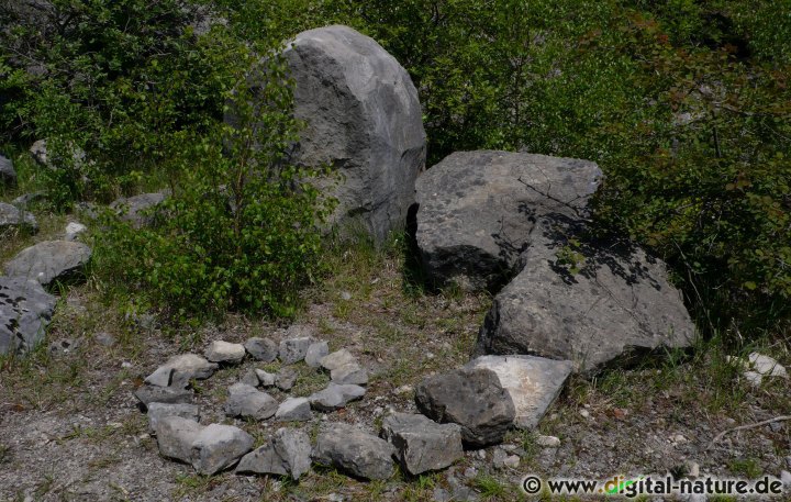 Steinspirale im Steinbruch